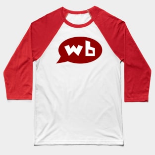 Word Bubble Basic Logo Baseball T-Shirt